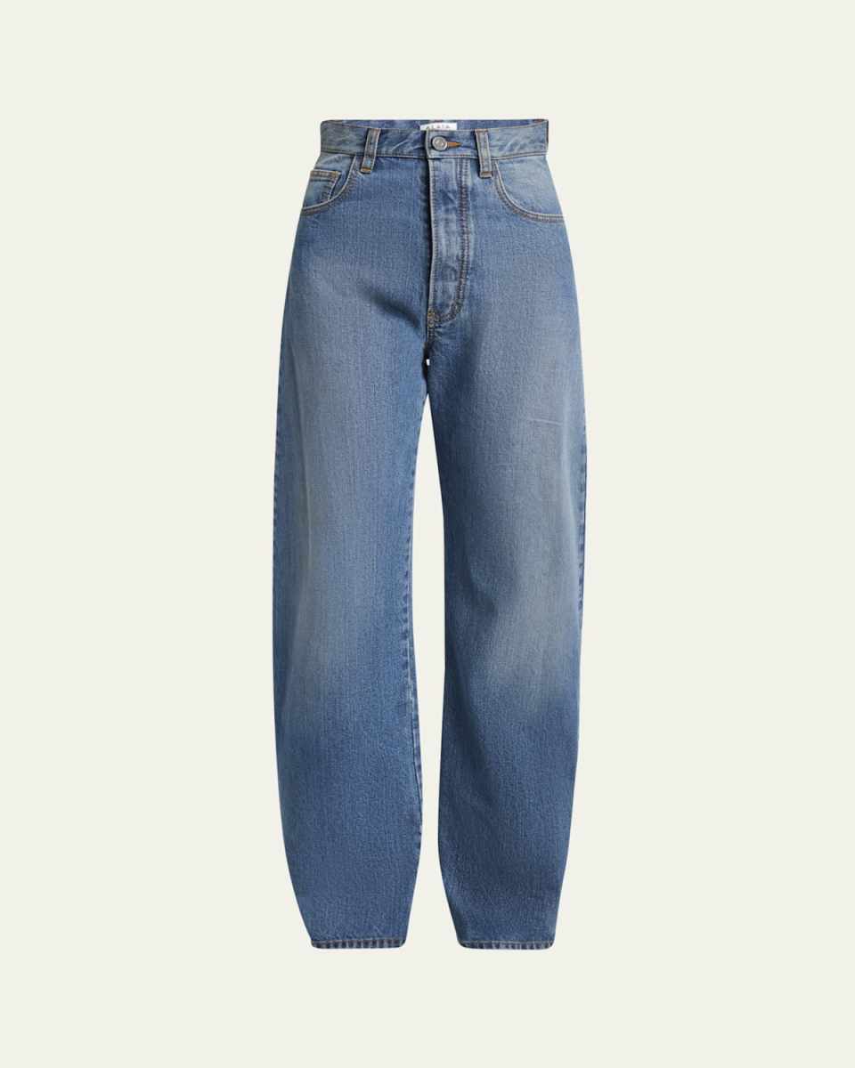 Round High-Waist Jeans